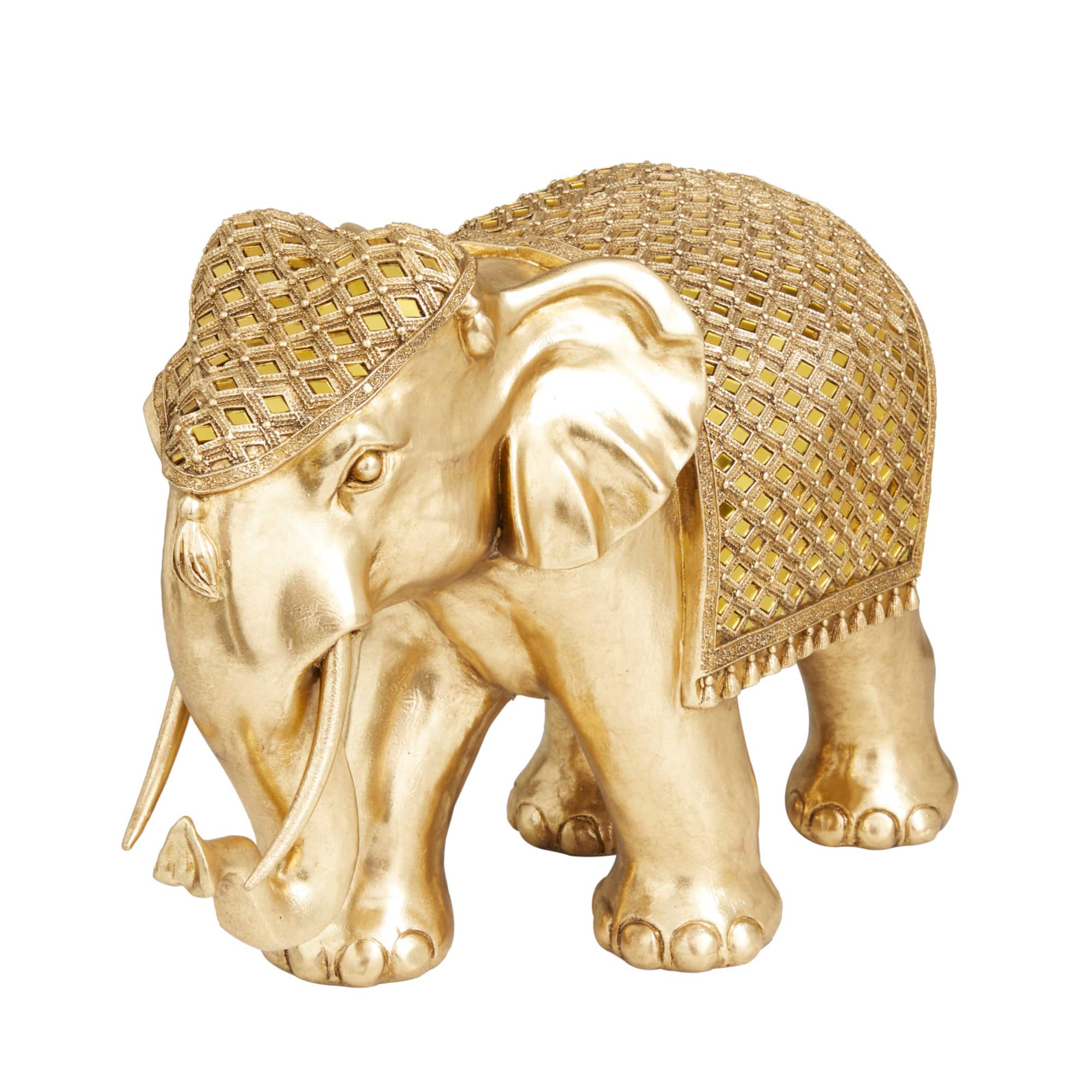 21" Gold Jungle Glam Sculpture